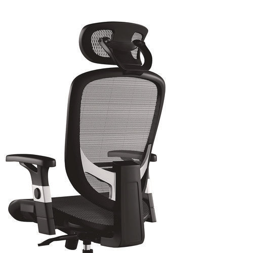 Alera Minerva Ergonomic Mesh Swivel Task Chair, Support Up To 275lb, 17.24 To 20.98 Seat Height, Black Seat/back, Silver Base