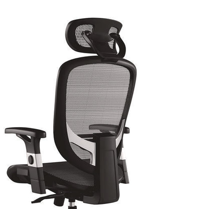 Alera Minerva Ergonomic Mesh Swivel Task Chair, Support Up To 275lb, 17.24 To 20.98 Seat Height, Black Seat/back, Silver Base