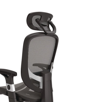 Alera Minerva Ergonomic Mesh Swivel Task Chair, Supports Up To 275lb, 17.24 To 20.98 Seat Height, Gray Seat/back, Silver Base