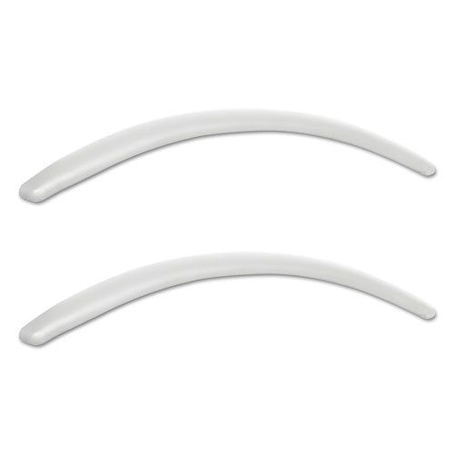 Alera Neratoli Series Replacement Arm Pads For Alera Neratoli Series Chairs, Faux Leather, 1.77 X 15.15 X 0.59, White, 2/set