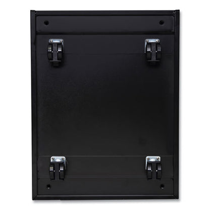 File Pedestal With Full-length Pull, Left Or Right, 2-drawers: Box/file, Legal/letter, Black, 14.96" X 19.29" X 21.65"
