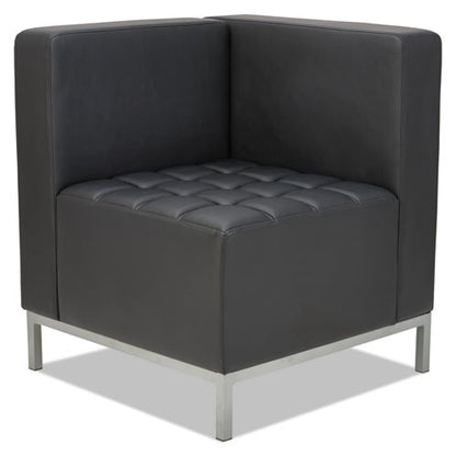 Alera Qub Series Corner Sectional, 26.38" X 26.38" X 30.5", Black