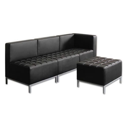 Alera Qub Series Corner Sectional, 26.38" X 26.38" X 30.5", Black