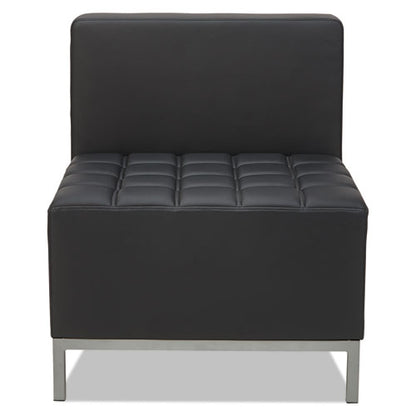 Alera Qub Series Armless L Sectional, Center Seat, 26.38" X 26.38" X 30.5", Black