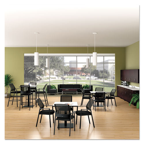 Alera Qub Series Armless L Sectional, Center Seat, 26.38" X 26.38" X 30.5", Black