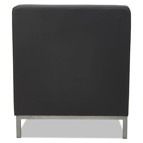 Alera Qub Series Armless L Sectional, Center Seat, 26.38" X 26.38" X 30.5", Black