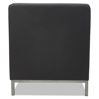 Alera Qub Series Armless L Sectional, Center Seat, 26.38" X 26.38" X 30.5", Black