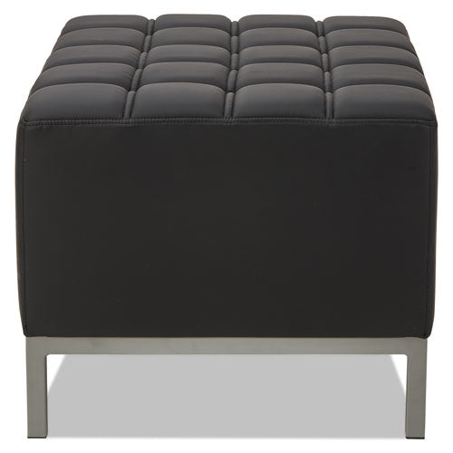 Alera Qub Series Ottoman, 26.38" X 21.5" X 17.5", Black