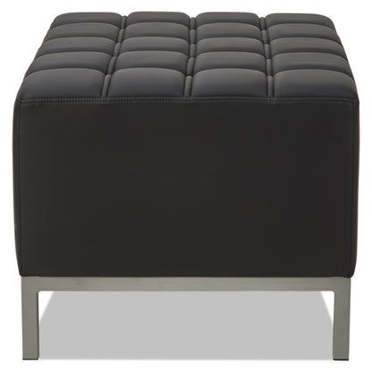 Alera Qub Series Ottoman, 26.38" X 21.5" X 17.5", Black