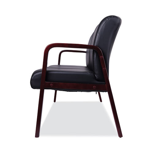 Alera Reception Lounge Wl Series 3-seat Sofa, 65.13" X 26.13" X 33", Black