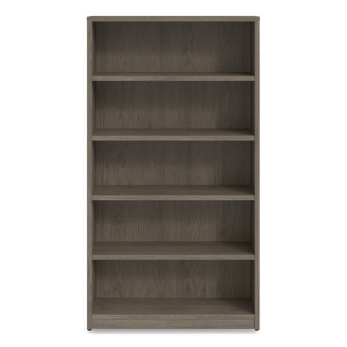 Alera Seville Bookcase, Five-shelf, 36w X 14d X 65h, Walnut