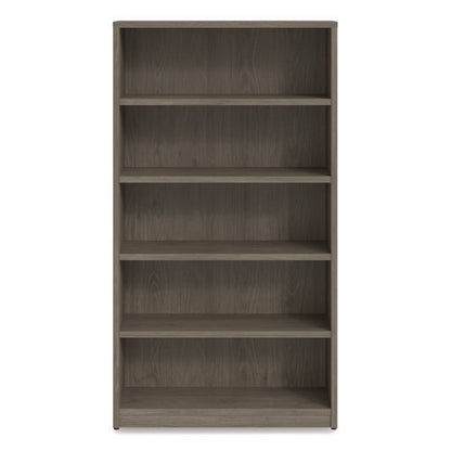 Alera Seville Bookcase, Five-shelf, 36w X 14d X 65h, Walnut