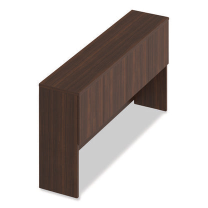 Alera Seville Hutch With Doors, 4 Compartments, 72w X 16d X 36h, Mahogany