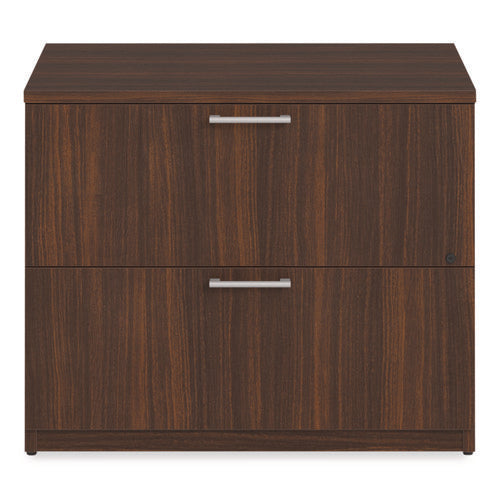 Alera Seville Series Lateral File Cabinet, 2 Legal-size File Drawers, Mahogany, 36" X 24" X 29"