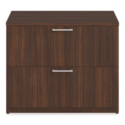 Alera Seville Series Lateral File Cabinet, 2 Legal-size File Drawers, Mahogany, 36" X 24" X 29"