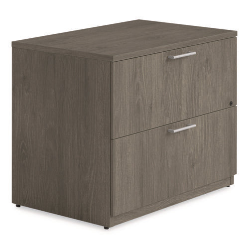 Alera Seville Series Lateral File Cabinet, 2 Legal-size File Drawers, Walnut, 36" X 24" X 29"
