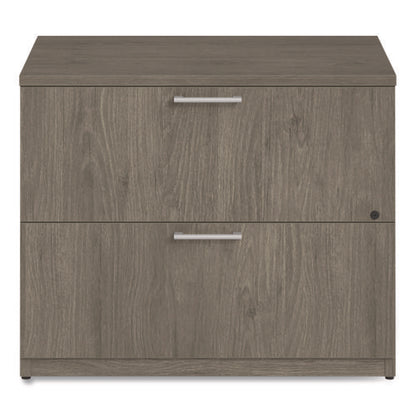 Alera Seville Series Lateral File Cabinet, 2 Legal-size File Drawers, Walnut, 36" X 24" X 29"