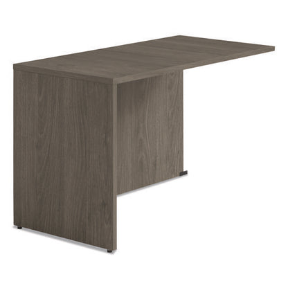 Alera Seville Series Return Shell, Reversible, 48" X 24" X 29", Walnut