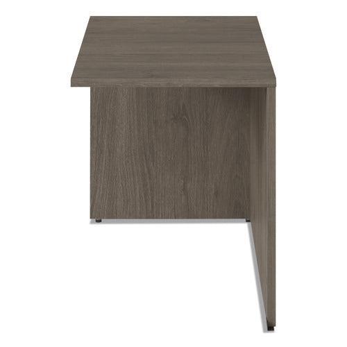 Alera Seville Series Return Shell, Reversible, 48" X 24" X 29", Walnut