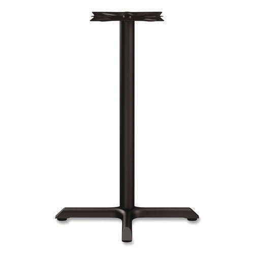 Alera Hospitality Series Single-column Bases, 27.5" Diameter X 40.38"h, 300 Lb Cap, Steel, Black
