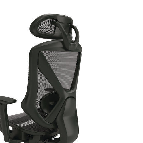 Alera Taunton Ergonomic Mesh Swivel Task Chair, Supports Up To 275lb, 17.44 To 20.98 Seat Height, Black Seat/back, Black Base