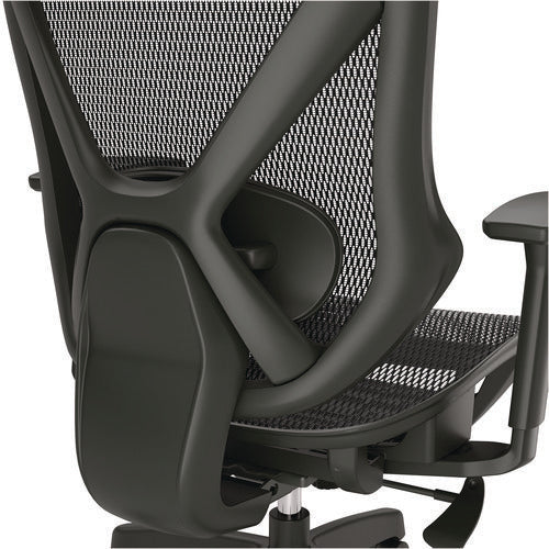 Alera Taunton Ergonomic Mesh Swivel Task Chair, Supports Up To 275lb, 17.44 To 20.98 Seat Height, Black Seat/back, Black Base