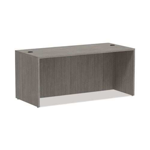 Alera Valencia Series Straight Front Desk Shell, 65" X 29.5" X 29.63", Gray