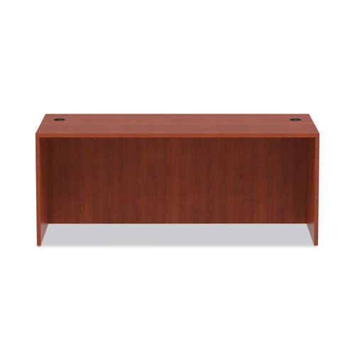 Alera Valencia Series Straight Front Desk Shell, 71" X 35.5" X 29.63", Medium Cherry