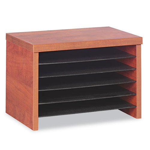 Alera Valencia Series Under-counter File Organizer, 6 Sections, 15.75" X 9.88" X 10.88", Cherry