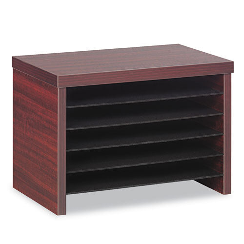Alera Valencia Series Under-counter File Organizer, 6 Sections, 15.75" X 9.88" X 10.88", Mahogany