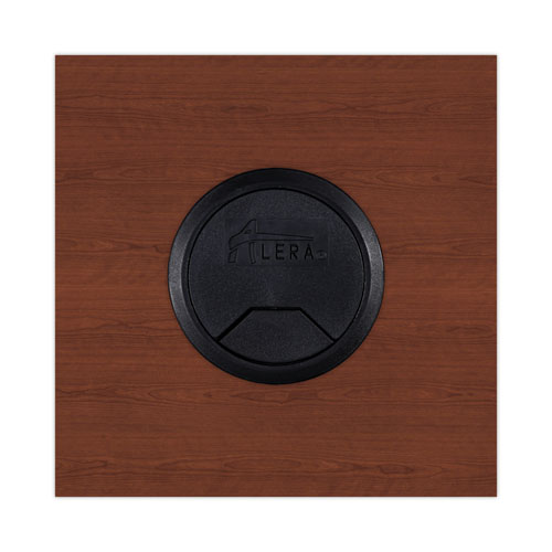 Alera Valencia Series Reversible Return/bridge Shell, 47.25w X 23.63d X 29.5h, Medium Cherry