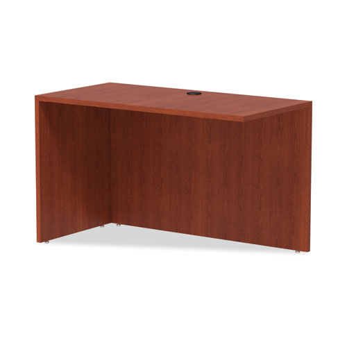 Alera Valencia Series Reversible Return/bridge Shell, 47.25w X 23.63d X 29.5h, Medium Cherry
