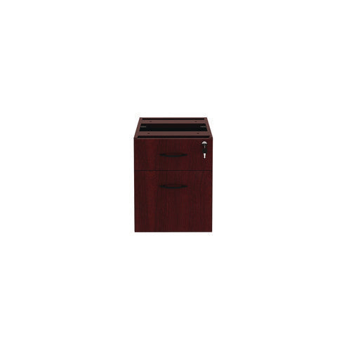 Alera Valencia Series Hanging Pedestal File, Left/right, 2-drawers: Box/file, Legal/letter, Mahogany, 15.63" X 20.5" X 19.25"