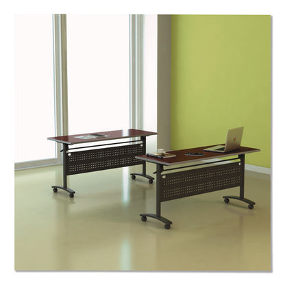 Alera Valencia Flip Training Table Base, Modesty Panel, 57.88w X 19.75d X 28.5h, Black