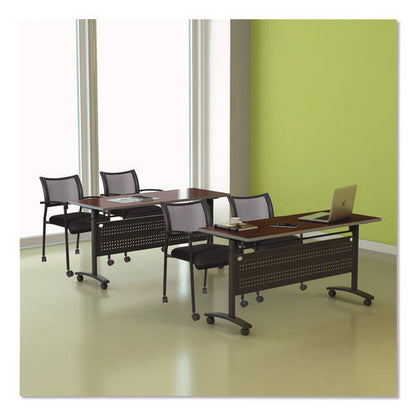 Alera Valencia Flip Training Table Base, Modesty Panel, 57.88w X 19.75d X 28.5h, Black