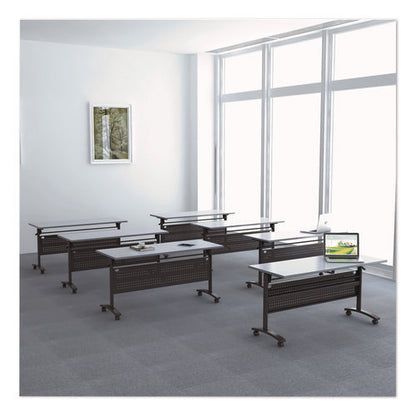 Alera Valencia Flip Training Table Base, Modesty Panel, 57.88w X 19.75d X 28.5h, Black