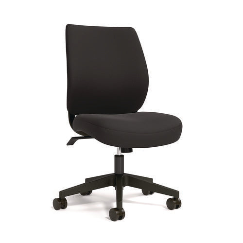 Alera Wessex Ergonomic Fabric Task Chair, Supports Up To 275 Lb, 17.13 To 20.83 Seat Height, Black Seat/back, Black Base