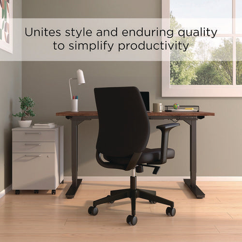 Alera Wessex Ergonomic Fabric Task Chair, Supports Up To 275 Lb, 17.13 To 20.83 Seat Height, Black Seat/back, Black Base