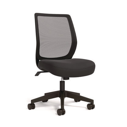 Alera Wessex Ergonomic Fabric Mesh Swivel Task Chair, Supports Up To 275lbs, 17.09 To 20.83 Seat Height, Black Seat/back/base