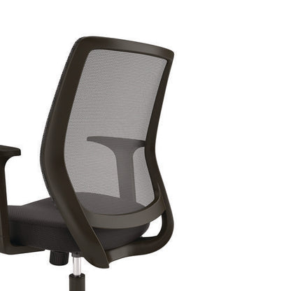 Alera Wessex Ergonomic Fabric Mesh Swivel Task Chair, Supports Up To 275lbs, 17.09 To 20.83 Seat Height, Black Seat/back/base