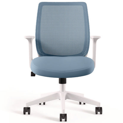 Alera Wessex Ergonomic Fabric Mesh Swivel Task Chair, Up To 275 Lb, 17.09 To 20.83 Seat Height, Seafoam Seat/back, White Base