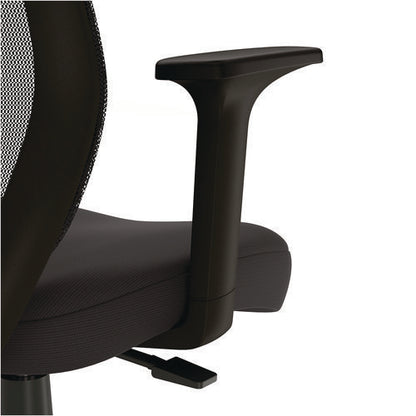 Alera Wessex Drafting Stool, Mesh Back, Supports Up To 275 Lb, 27.95 To 33.66 Seat Height, Black Seat, Black Back, Black Base