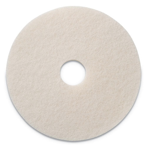 Polishing Pad, 20" Diameter, White, 5/carton