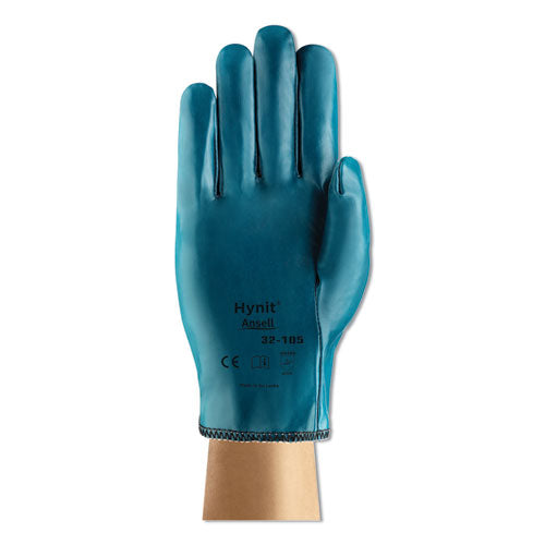 Hynit Nitrile Gloves, Small/medium (size 7.5), Blue, 12 Pairs