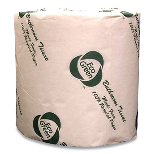 Recycled Two-ply Standard Toilet Paper, Septic Safe, White, 550 Sheets/roll, 80 Rolls/carton