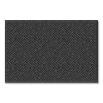 Ecomat Crosshatch Entry Mat, 48 X 72, Charcoal