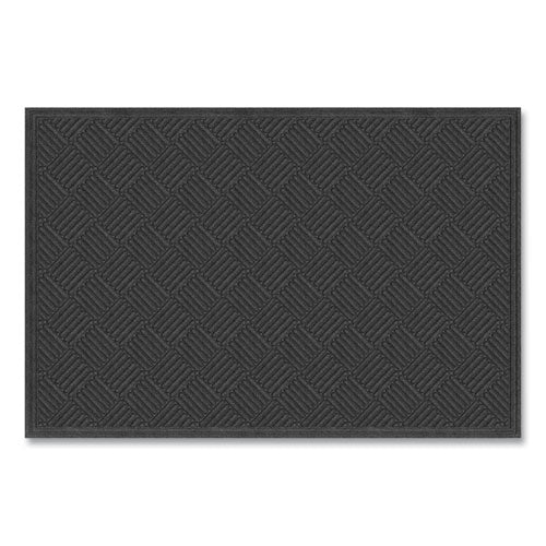 Ecomat Crosshatch Entry Mat, 48 X 72, Charcoal
