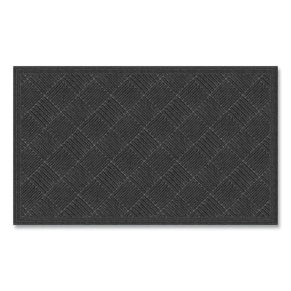 Ecomat Crosshatch Entry Mat, 36 X 60, Charcoal