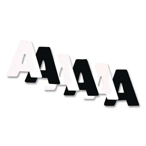Black And White Poster Letters And Numbers, 10" Tall, Assorted Character Colors, 310/pack