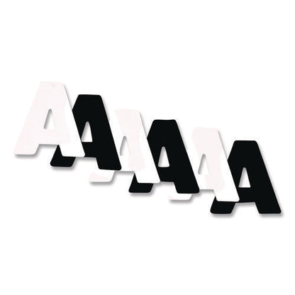 Black And White Poster Letters And Numbers, 10" Tall, Assorted Character Colors, 310/pack